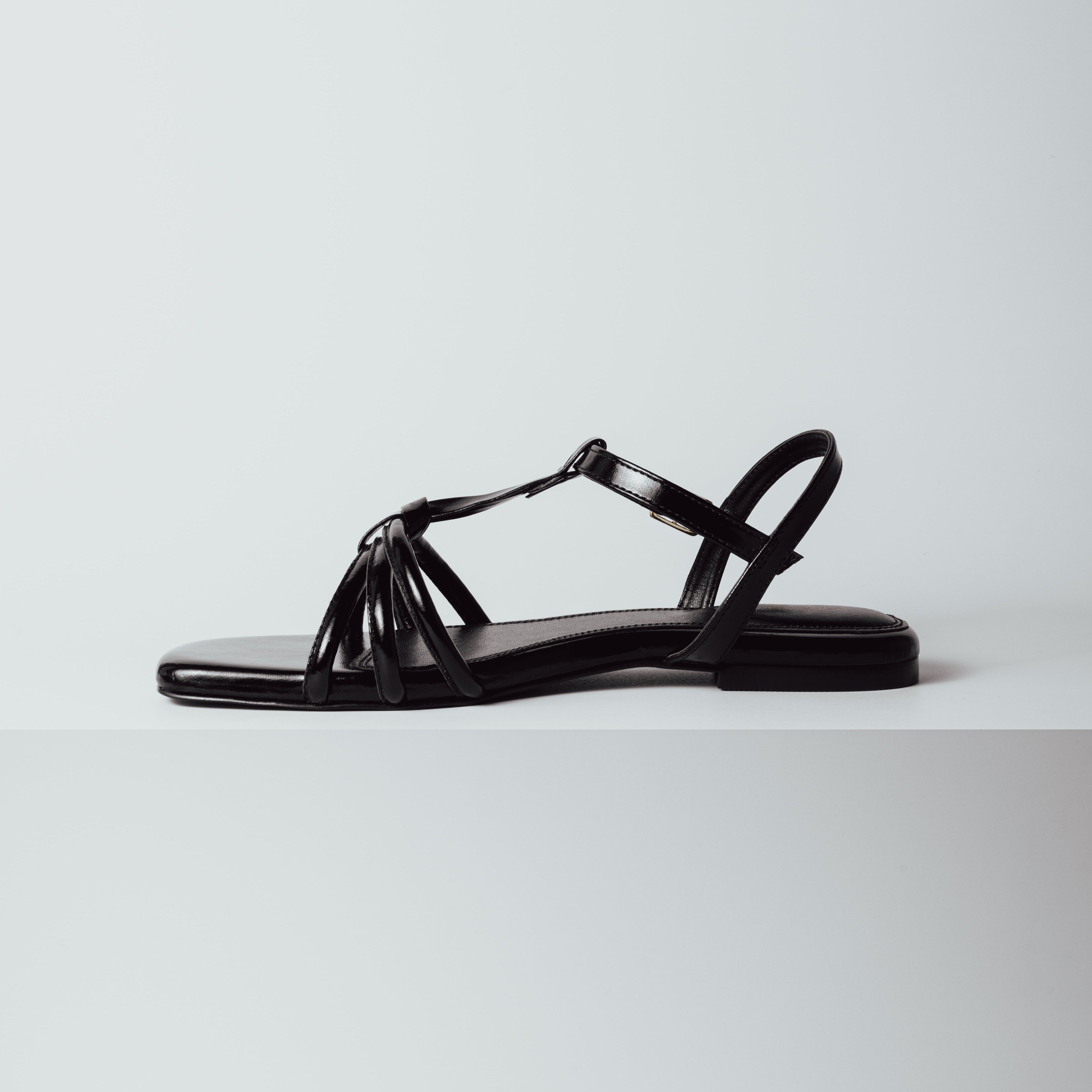 Image of Luna Loop Black Vegan Sandals