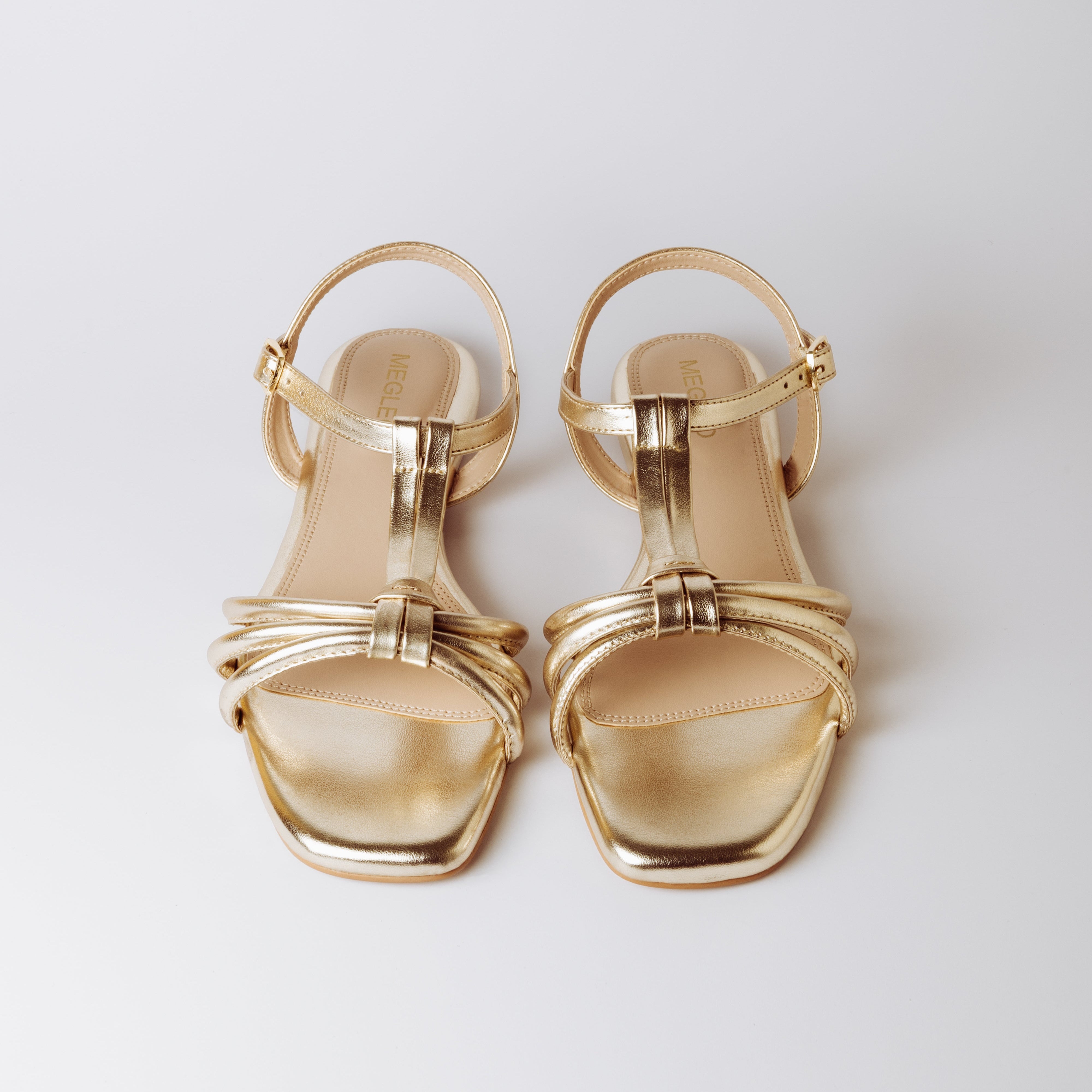 Image of Luna Loop Gold Vegan Sandals