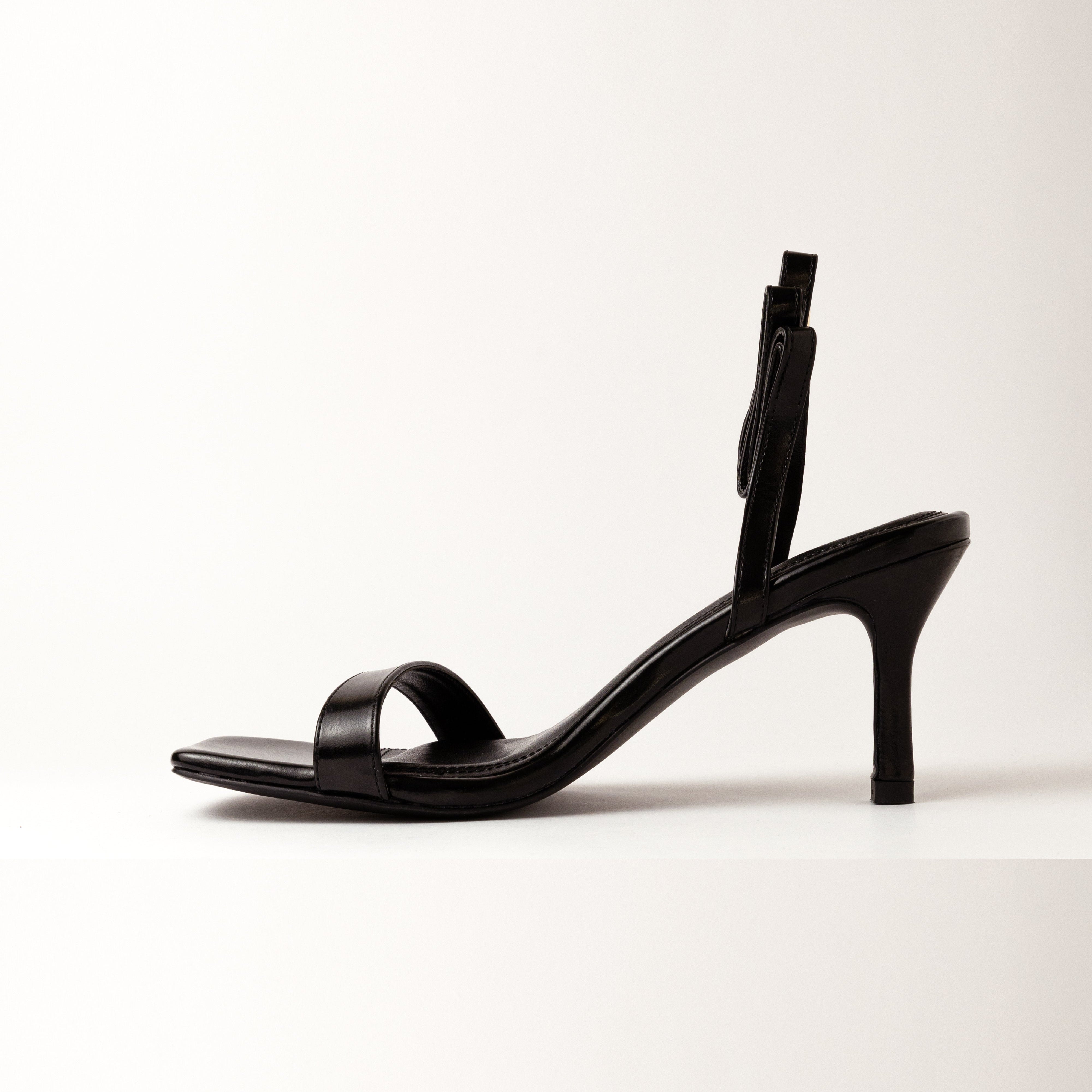 Image of Ankle Strap Black Heels