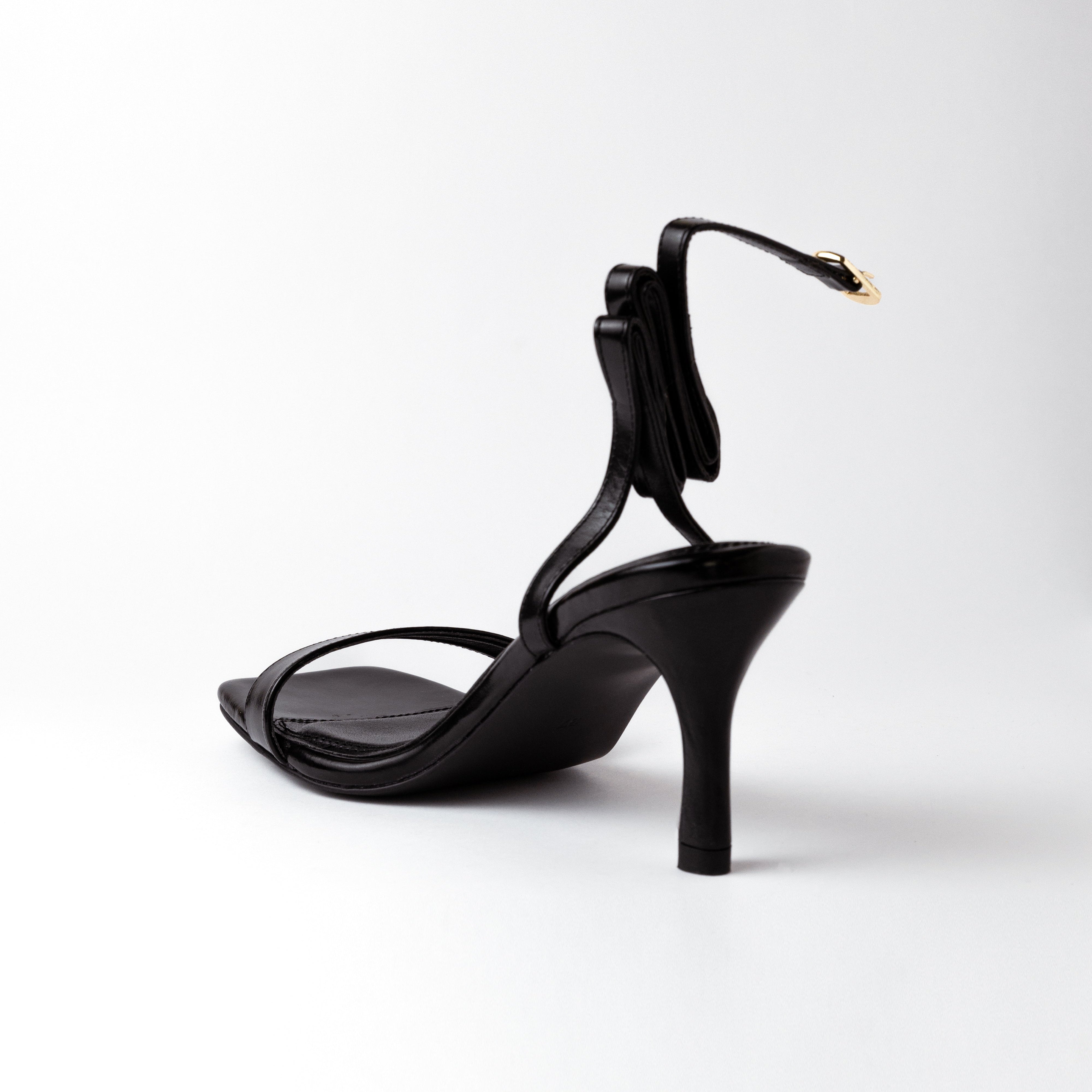 Image of Ankle Strap Black Heels