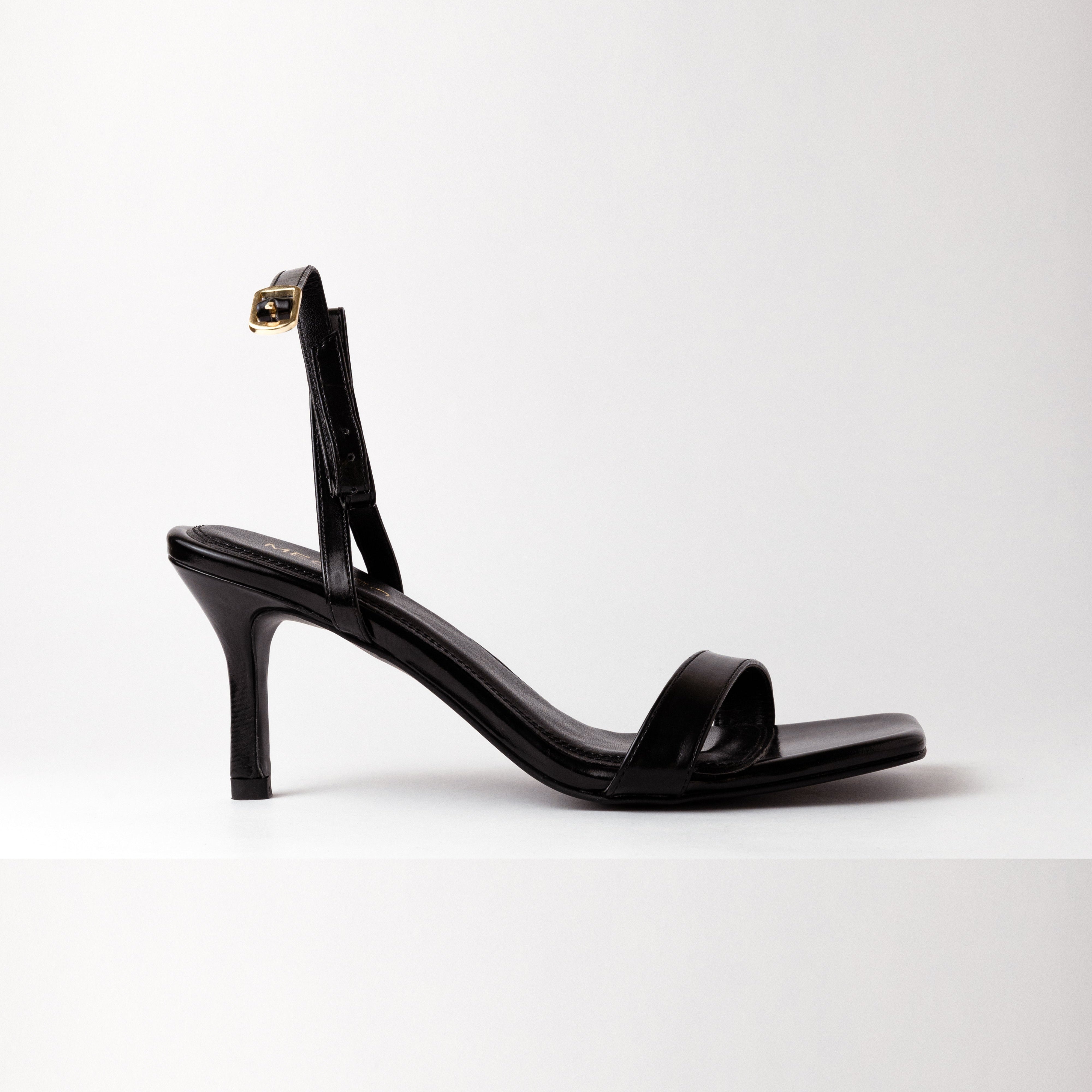 Image of Ankle Strap Black Heels