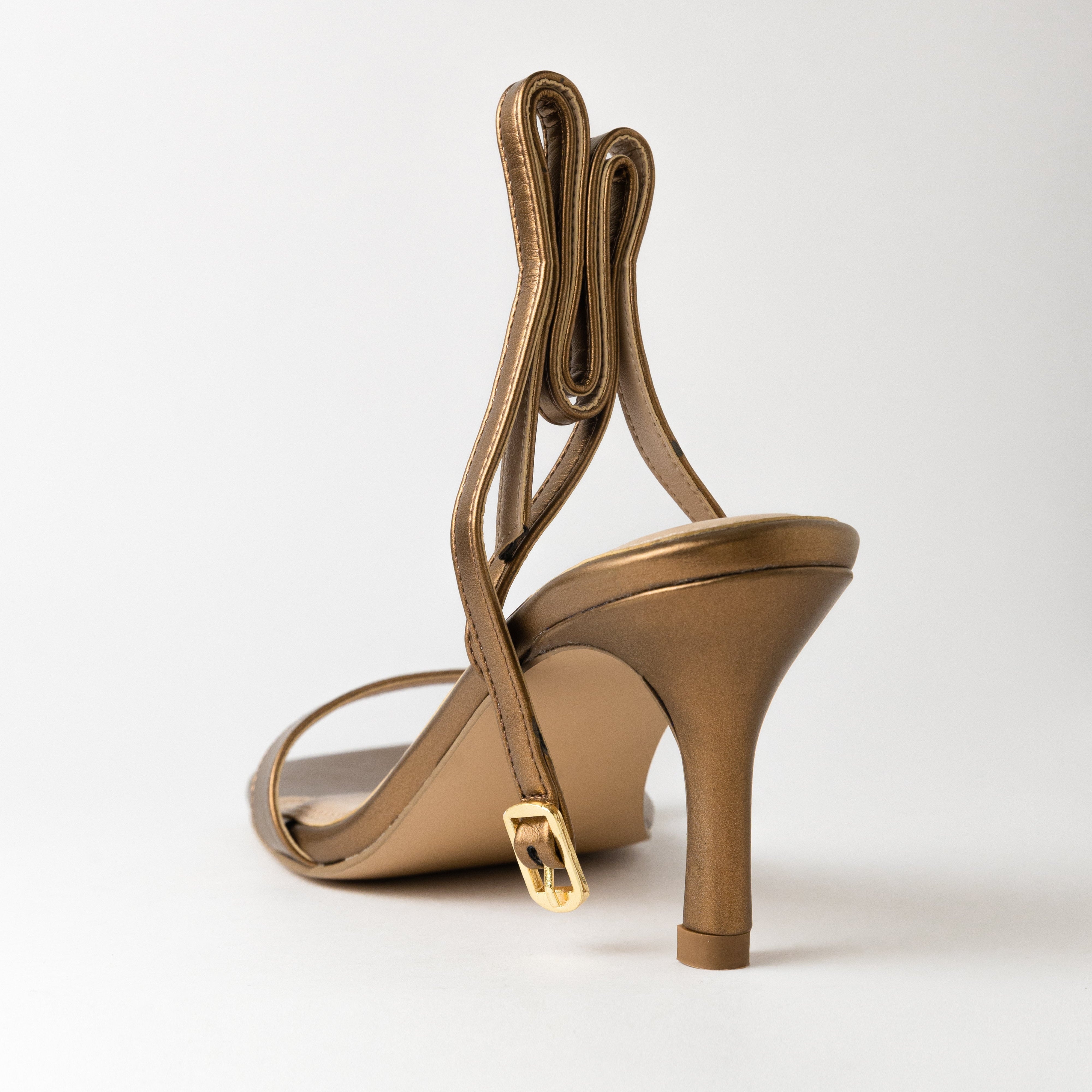 Image of Ankle Strap Copper Heels