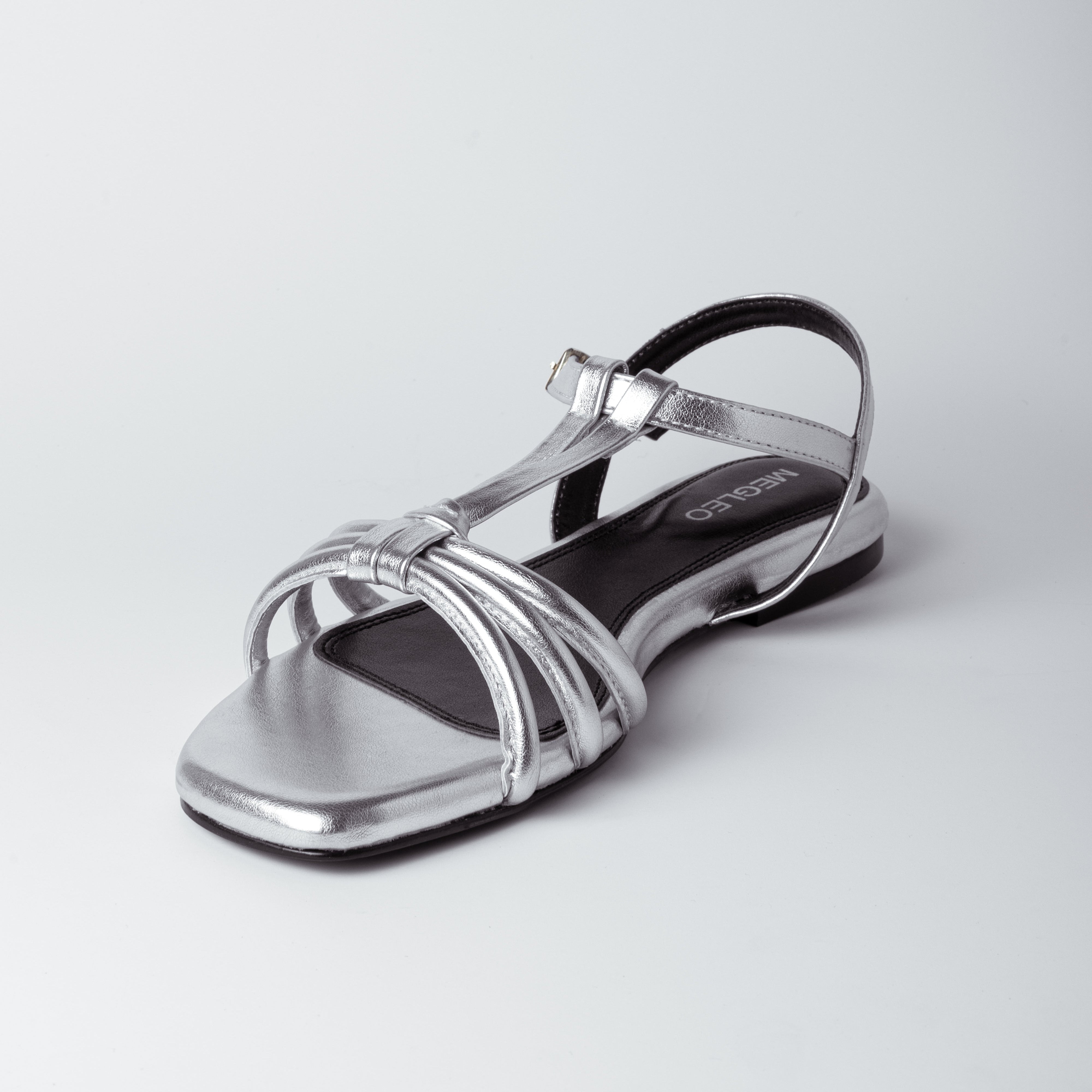 Image of Luna Loop Silver Vegan Sandals