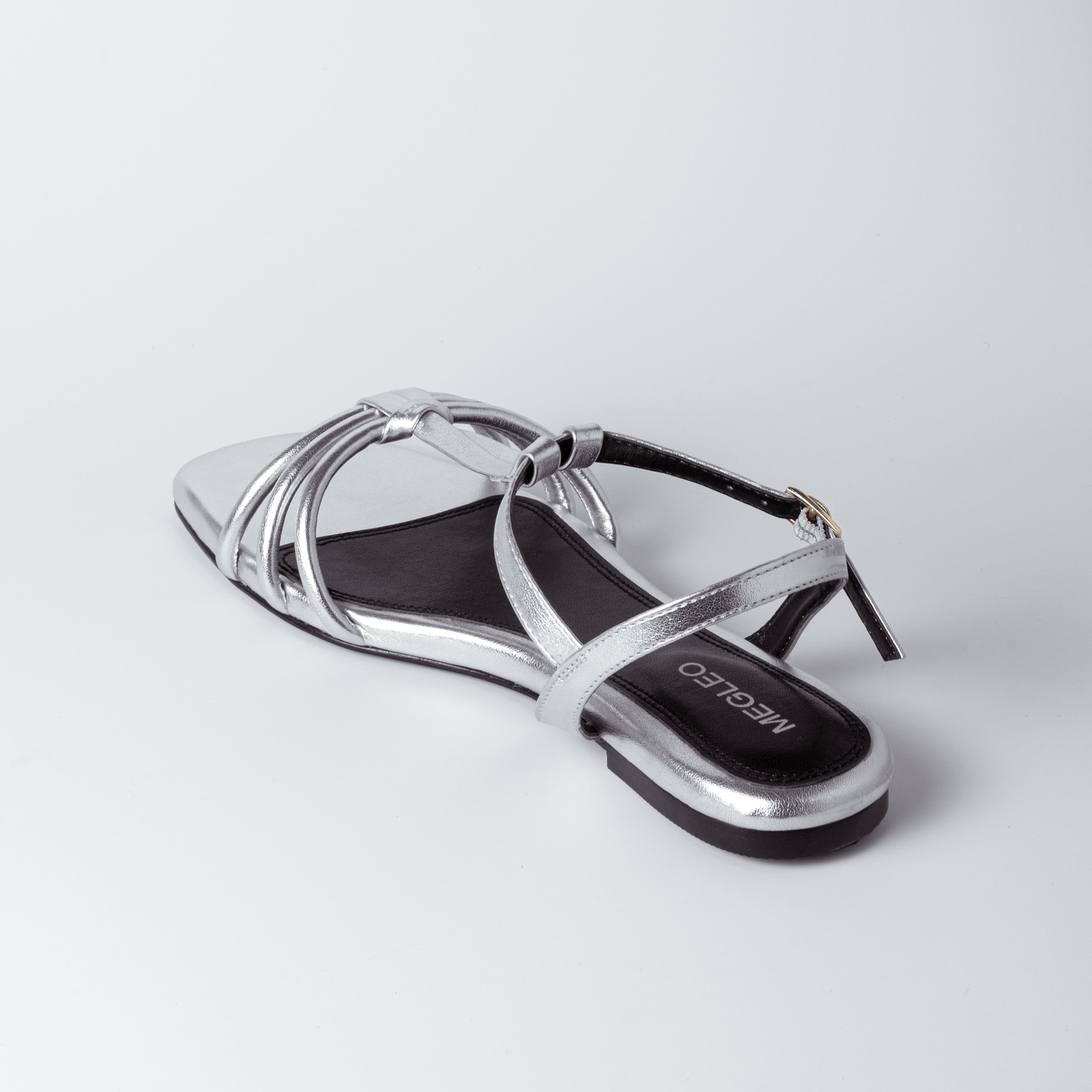 Image of Luna Loop Silver Vegan Sandals
