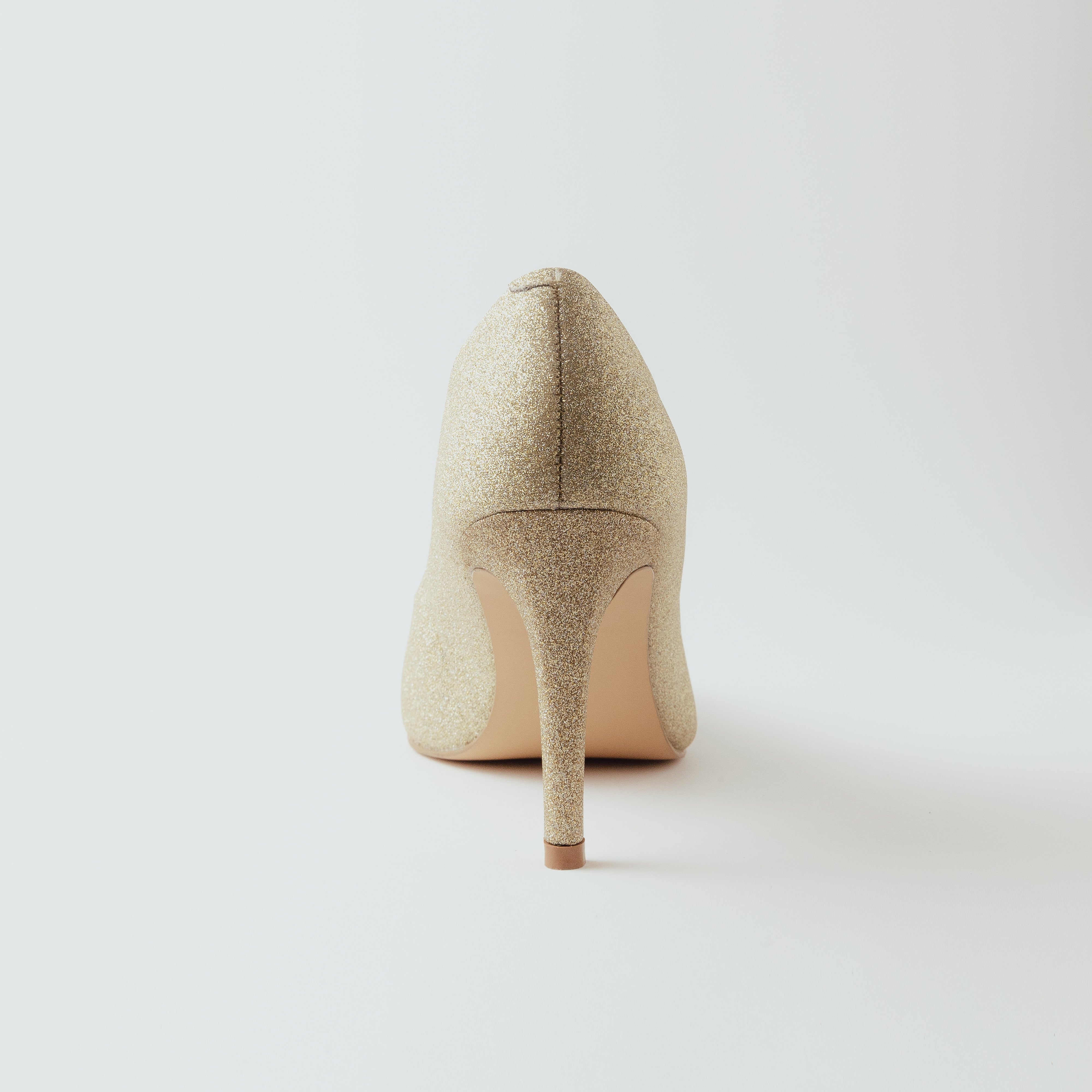 Image of Vegan Glitter Stilettos - Golden